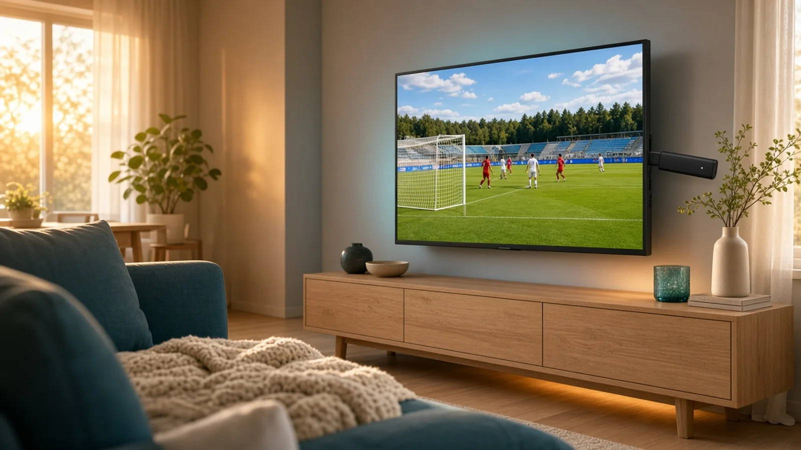 Smart-TV und Stick Kombi Wohnzimmer